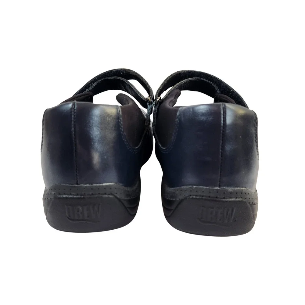 Drew Rose Mary‎ Jane Blue Leather Comfort Shoes Womens Size 7.5 WW